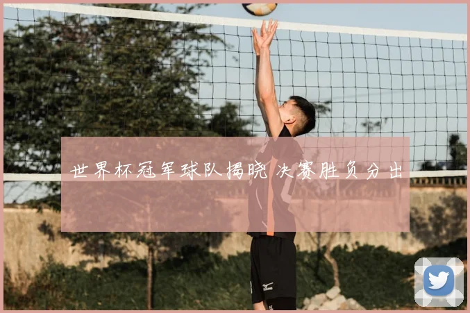 世界杯冠军球队揭晓 决赛胜负分出